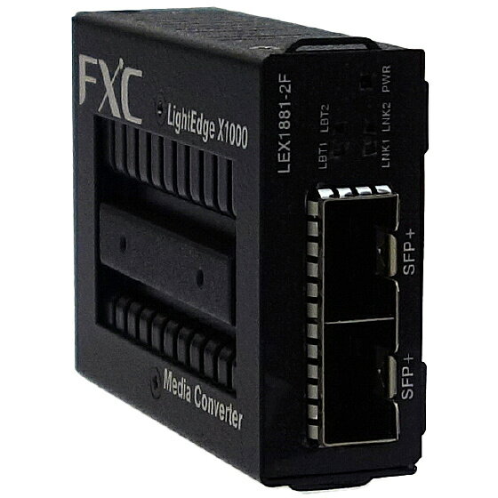 【送料無料】FXC LEX1881-2F 10G SFP+ to 10G SFP+ マイクロメディアコンバータ【在庫目安:お取り寄せ】