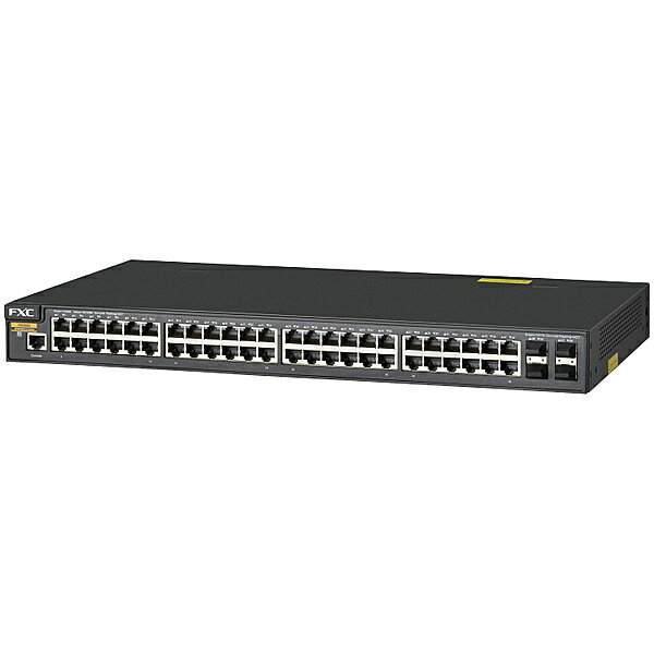 【送料無料】FXC FXC6552 48ポート 10/ 100/ 1000Mbps および 4ポートSFP+ 管理機能付スイッチ【在庫目安:僅少】