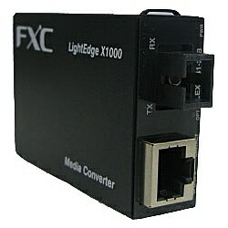 【送料無料】FXC LEX1841-60A-ASB5 10BASE-T/ 100BASE-TX to FX(1芯SC、SMF60km) メディアコンバータ +..