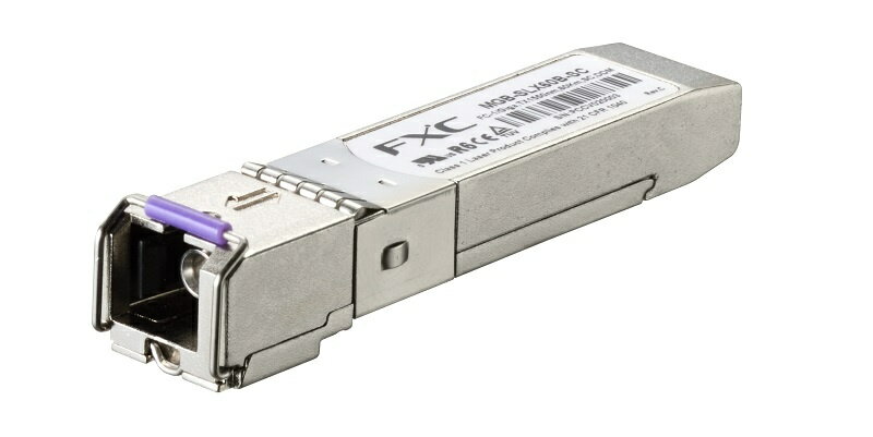 【送料無料】FXC MGB-SLX60B-SC-ASB5 1000BASE-LX SMF SC 1芯(60km/ TX1550nm) SFP モジュール + 同製品SB5バンドル【在庫目安:お取り寄せ】| パソコン周辺機器