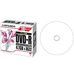 【在庫目安:あり】Verbatim DHR47JPP10 DVD-R 4.7GB PCデータ用 1-16倍速 1枚5mmケース（透明）10P IJ対応（ホワイト）