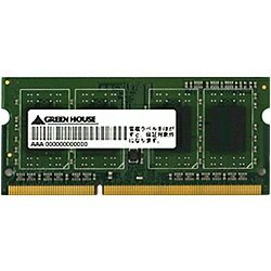 ̵GREEN HOUSE GH-DWT1333LV-4GB Ρ PC3L-10600 204pin DDR3L SDRAM SO-DIMM 4GBں߸ܰ:󤻡