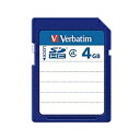 【在庫目安:あり】Verbatim SDHC4GYVB1 SDHCカード 4GB Class4