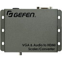 VGA/Audio to HDMI変換機 （スケーラー内蔵）コンピューターのVGA出力信号と音声信号をエンベデットしてHDMI信号に変換して出力します。スケーラー機能内蔵で出力解像度を任意の解像度に設定して表示することが可能です。