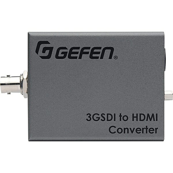 3G-SDI to HDMIコンバーター HDMI信号を3G/HD/SD SDI信号に変換可能。　HDMI 12bit入力にも対応 詳細スペック 電気用品安全法(本体)非対象 電気用品安全法(付属品等)適合/例外承認 電気用品安全法(備考)ACアダプターは特定電気用品(114：直流電源装置)