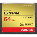 【送料無料】SanDisk SDCFXSB-064G-J61 エクストリーム コンパクトフラッシュカード 64GB【在庫目安:お取り寄せ】