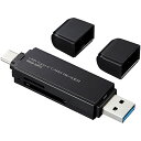 サンワサプライ ADR-3TCMS6BK USB Type-Cコンパクトカードリーダー【在庫目安:お取り寄せ】| パソコン周辺機器 メモリカードリーダー メモリーカードライター メモリカード リーダー カードリーダー カード(2)