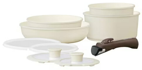 【送料無料】アイリスオーヤマ CCRC-9S-DC セラミックカラーパン9点セット ディープアイボリー【在庫目安:お取り寄せ】