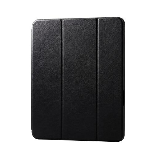 【送料無料】ELECOM TB-A24XSABK 13インチiPad Air(M2)フラップケース/ Apple Pencil収納/ スリープ対応/ ブラック【在庫目安:お取り寄せ】
