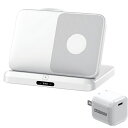 【送料無料】アドテック AWPD-V015WEW/AS-w33W 卓上 ワイヤレス充電スタンド 3in1 スマホ・イヤホン・ウォッチ & PD充電器 33W セット【在庫目安:お取り寄せ】