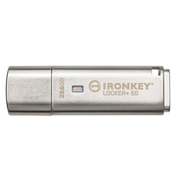 【送料無料】キングストン IKLP50/256GB 256GB セキュリティUSB3.2 Gen1 フラッシュドライブ IronKey Locker+ 50【在庫目安:お取り寄せ】