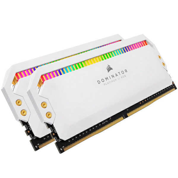 コルセア(メモリ) CMT16GX4M2C3600C18W DDR4 3600MHz 8GBx2 DIMM 18-19-19-39 DOMINATOR PLATINUM RGB White Heatspreader RGB LED