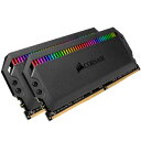 【送料無料】コルセア(メモリ) CMT32GX4M2D3600C18 DDR4 3600MHz 16GBx2 DIMM Unbuffered 18-22-22-42 DOMINATOR PLATINUM RGB Black 1.35V【在庫目安:お取り寄せ】