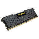 【送料無料】コルセア(メモリ) CMK8GX4M1D3000C16 DDR4 3000MHz 8GBx1 288pin DIMM Unbuffered 16-18-18-36 Vengeance LPX Black 1.20V XMP 2.0【在庫目安:お取り寄せ】