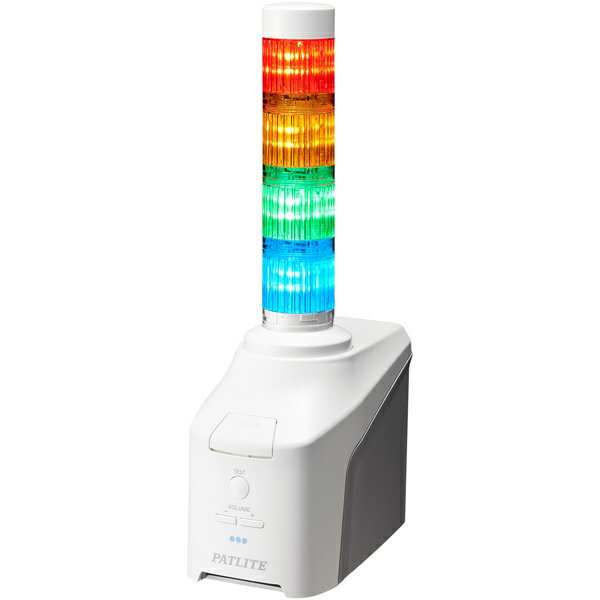 【送料無料】パトライト NHB4-4-RYGB ネットワーク制御信号灯 直径40mm/ 4段/ 赤黄緑青/ ACアダプタ付属【在庫目安:お取り寄せ】| パソコン周辺機器