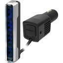 楽天PC＆家電《CaravanYU 楽天市場店》カシムラ DC-024 DC-7.2A-リバーシブルUSB 4ポート 自動判定 セパレート スリム ブラック【在庫目安:お取り寄せ】