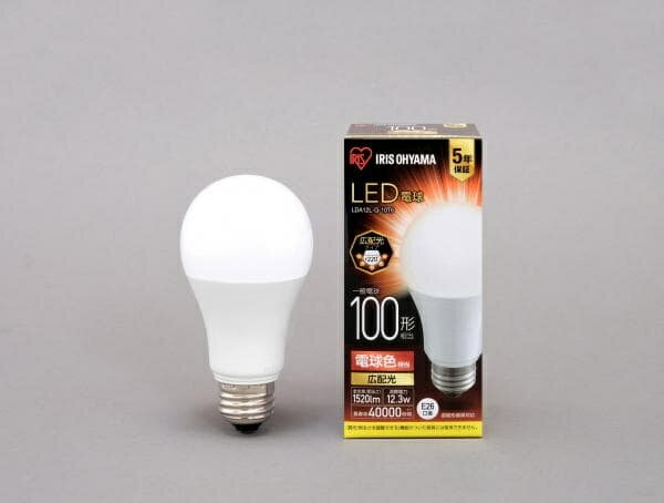 楽天PC＆家電《CaravanYU 楽天市場店》アイリスオーヤマ LDA12L-G-10T6 LED電球 E26 広配光 100形相当 電球色【在庫目安:お取り寄せ】| リビング家電 LED電球 LED 交換電球 照明 ライト 長寿命 明るい 節電 玄関 廊下 トイレ
