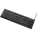 【在庫目安:あり】ELECOM TK-FCM062BK メンブレン式キーボード/ 108キー/ USB/ Lサイズ/ 1000万回高耐久/ ブラック