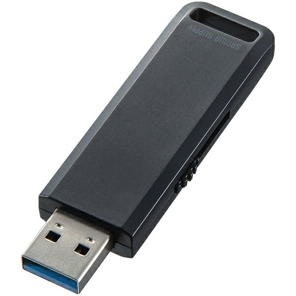 サンワサプライ UFD-3SL8GBK USB3.2 Gen1 メモリ 8GB（ブラック）【在庫目安:お取り寄せ】| パソコン周辺機器 USBメモリー USBフラッシュメモリー USBメモリ USBフラッシュメモリ USB メモリのサムネイル