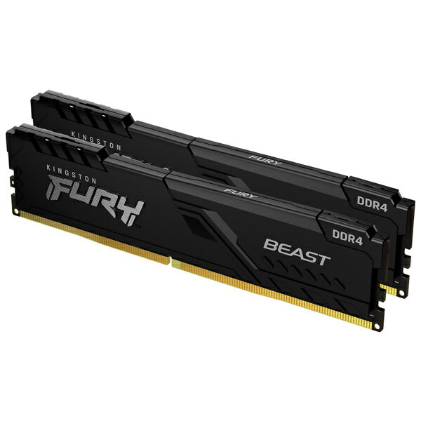 ̵ۥ󥰥ȥ KF432C16BBK2/64 64GB DDR4 3200MHz CL16 DIMM (Kit of 2) FURY Beast Blackں߸ܰ:󤻡