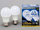 アイリスオーヤマ LDA4N-G-4T6-E2P LED電球 E26 広配光 40形相当 昼白色 2個セット(20000時間)【在庫目安:お取り寄せ】| リビン...