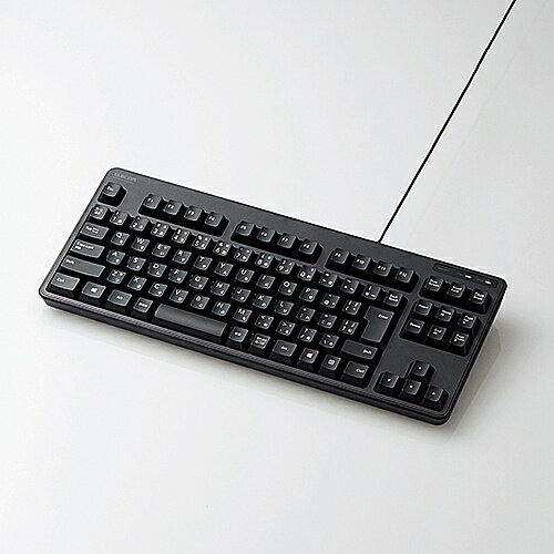 ELECOM TK-FCM103BK 有線キーボード/ メンブレン式/ コンパクトサイズ/ ブラック【在庫目安:僅少】| パ..