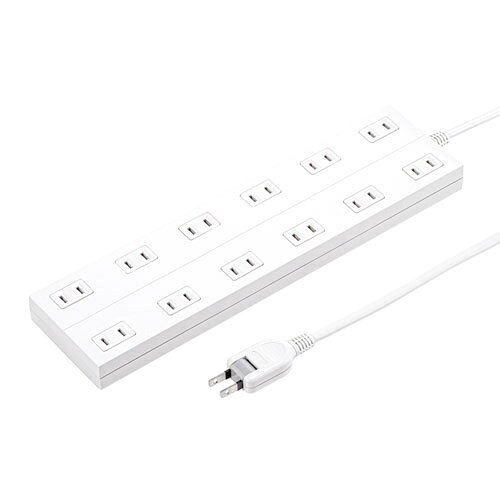 電源タップ（2P・12個口・5m） 詳細スペック 電気用品安全法(本体)適合 電気用品安全法(付属品等)付属品等無し 電気用品安全法(備考)配線器具