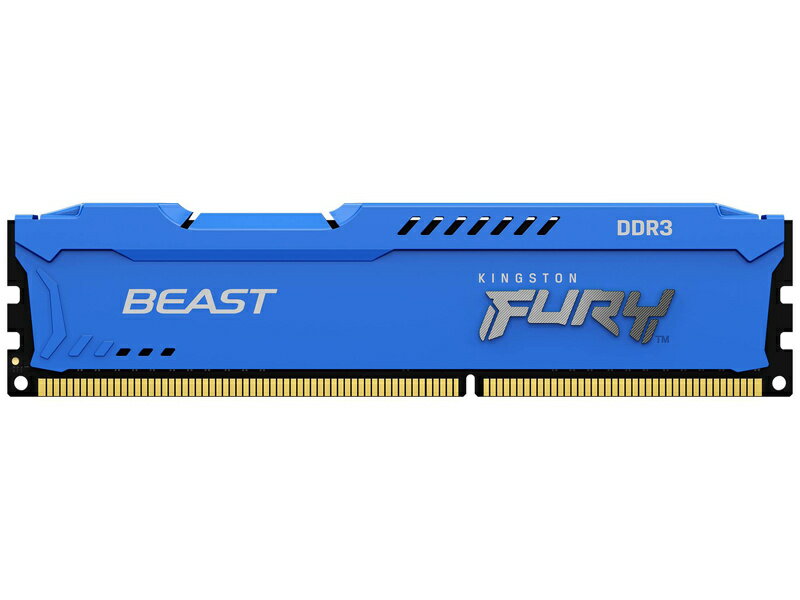【送料無料】キングストン KF316C10B/8 8GB DDR3 1600MHz CL10 DIMM FURY Beast Blue【在庫目安:お取り寄せ】