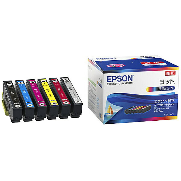 【送料無料】EPSON YTH-6CL EP-10VA用 インクカートリッジ（6色パック）【在庫目安:お取り寄せ】| 複合..