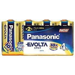 Panasonic LR14EJ/4SW エボルタ乾電池 単2形 4本パック【在庫目安:お取り寄せ】