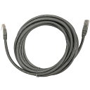 Cat6 UTPケーブル(RJ-45コネクタ付)/10m Cat6 UTPストレート結線、両端 RJ-45コネクタ加工済み。被覆色＝グレー。 詳細スペック 長さ10m 結線8極8芯ストレートツイストペア 色グレー 端子両端RJ-45 規格Cat6UTP 用途KVM用