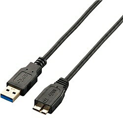 ELECOM USB3-AMBX10BK 極細USB3.0ケーブル(A-microB)/ 1.0m/ ブラック【在庫目安:お取り寄せ】