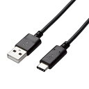 ELECOM U2C-AC10NBK USB2.0ケーブル/ A-Cタイプ/ 認証品/ 1.0m/ ブラック【在庫目安:お取り寄せ】| パソコン周辺機器 USBケーブル USB-Cケーブル USB A-C USB(A-C)