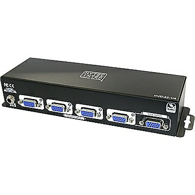 【送料無料】ハイテクインター 195-GE-002 VGA対応 ビデオスプリッタ（4分配） HVD-22-1/ 4 1x4【在庫目安:お取り寄せ】