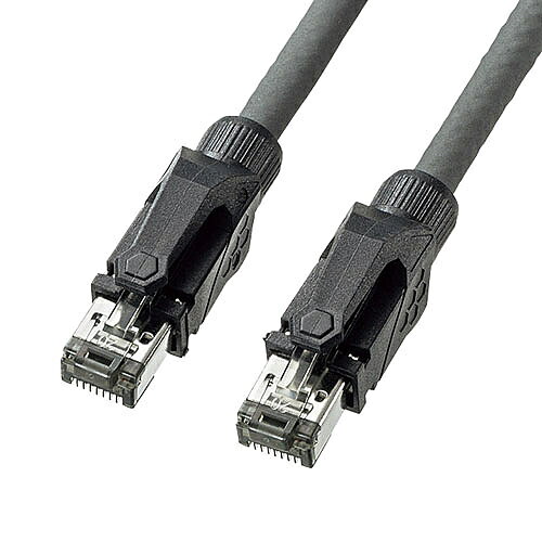 サンワサプライ KB-T6ASTP-03GY カテゴリ6A STP LANケーブル（グレー・3m）【在庫目安:お取り寄せ】
