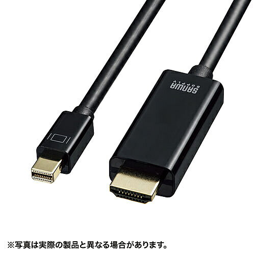 ミニDisplayPort-HDMI変換ケーブル HDR対応（ブラック・3m） 詳細スペック 長さ3m 電気用品安全法(本体)非対象 電気用品安全法(付属品等)非対象 電気用品安全法(備考)電源に直接接続しないため