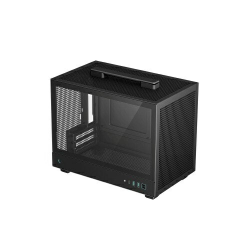 【送料無料】Deepcool R-CH160-BKNGI0-G-1 CH160/ Mini-ITXケース/ ブラック/ 高エアフロー/ メッシュパネル/ 高さ172mmまでの空冷CPUクーラーに対応/ ATX電源対応(最長140mm)/ 持ち運び用キャリーハンドル装備