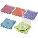 ELECOM CCD-JSCS10ASO Blu-ray/ DVD/ CDスリムプラケース/ 1枚収納/ 10パック/ 5色アソート【在庫目安:お取り寄せ】(2)