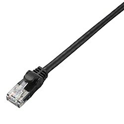 LANケーブル/Cat6準拠/3m/ブラック ■Cat6準拠LANケーブルのスタンダードタイプです。 ■周波数帯域250MHzを保証し、ギガビット・イーサネットの高速通信に最適です。 ■十字介在をなくしたヨリ線仕様なので、やわらかく取り回しが簡単で、狭い場所での敷設も容易です。 ■隣接するポートに干渉せず、出っ張りが気にならないスリムコネクターを採用しています。 ■狭い場所でも取り回しが簡単な、全長約3cmのコンパクトコネクターを採用しています。 ■カラー:ブラック ■インターフェイス:RJ-45コネクター ■環境配慮事項:EU RoHS指令準拠(10物質) ■規格:Cat6準拠(10BASE-T/100BASE-TX/1000BASE-T/1000BASE-TX対応) ■伝送速度:1Gbps ■伝送帯域:250MHz ■ケーブル長:約3m ※コネクター含まず ■ケーブル太さ:約4.6mm ■芯数:8芯 ■結線方式:ストレート結線 ■ヨリ対芯線(ツイストペアケーブル):○ ■シールド:無し(UTP仕様) ■外部シース(被膜)材質:PVC ■導体構成:ヨリ線(26AWG) ■コネクタ有無:両端コネクター付 ■モールド加工コネクタ:○ ■スリムコネクタ:○ ■爪折れ防止カバー付コネクタ:○ ■パッケージ形態:アルミ箔袋+ステッカー 詳細スペック 長さ3m 結線ストレート結線 色ブラック 端子RJ-45コネクター 規格Cat6準拠(10BASE-T/100BASE-TX/1000BASE-T/1000BASE-TX対応)