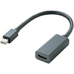 【在庫目安:あり】ELECOM AD-MDPHDMIBK Mini DisplayPort-HDMI変換アダプタ/ ブラック パソコン周辺機器 変換アダプタ 変換アダプター ディスプレイ コネクタ 液晶ディスプレイ 変換 アダプタ コンバーター コンバート