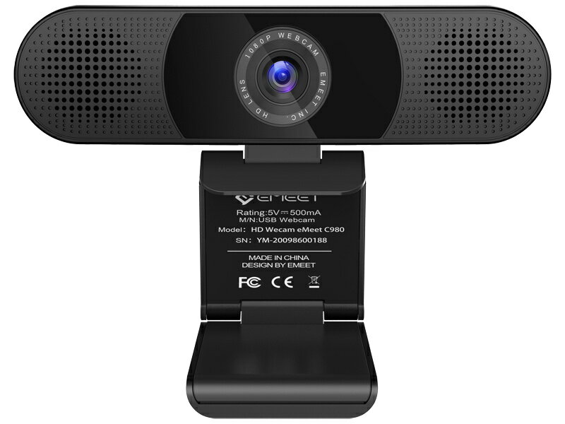 【送料無料】C980PRO EMEET SmartCam C980 Pro Black【在庫目安:僅少】