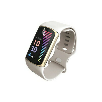 ELECOM SW-FI221FLAPKRG Fitbit Charge 6/ Fitbit Charge5/ 衝撃吸収フィルム/ フルカバー/ 指紋防止/ 高透明/ 傷リペア【在庫目安:お取り寄せ】