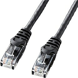 カテゴリ6 UTP LANケーブル（バルク品・10m・ブラック） 詳細スペック 長さ10m 色ブラック 端子RJ-45モールディングコネクタ付(ラッチカバー付き) 規格カテゴリ6(1000BASE-TX)、エンハンスドカテゴリ5(1000BASE-T)、カテゴリ5(100BASE-TX)、カテゴリ3(10BASE-T)適合