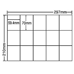 【送料無料】東洋印刷 C15M シートカットラベル A4版 15面付(1ケース500シート)【在庫目安:お取り寄せ】| ラベル シール シート シール..