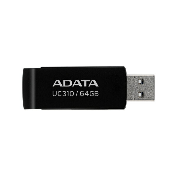 A-DATA Technology UC310-64G-RBK UFD 64GB USB3.2 Gen1 UC310 Black【在庫目安:お取り寄せ】| パソコン周辺機器 USBメモリー USBフラ..