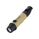 【送料無料】ELECOM DE-KD03BE 乾電池式懐中電灯/ 防災救助笛/ 単4電池1本付属/ ネックストラップ付属/ ベージュ【在庫目安:お取り寄せ】| 家電 懐中電灯 ライト アウトドア 防災 非常時 ポケットライト 夜釣り 肝試し レジャー