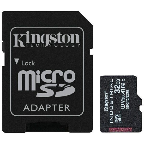 32GB microSDHC UHS-I Class 10 産業グレード温度対応カード + SDアダプタ付属 Kingston の「産業用動作温度対応 microSD UHS-I」は、-40℃85℃の広範囲温度で動作が可能で、砂漠地帯の高温から氷点下の低温まで、過酷な環境に適しています。カードの接続端子は耐久性が高く、頻繁にホストデバイスへ抜き差しするような用途に最適です。Kingstonは、製造前や新しいビルドの認証時に、これらのカードを徹底的にテストしています。したがって、保存した写真、ビデオ、その他の大切なファイルは確実に保護されます。