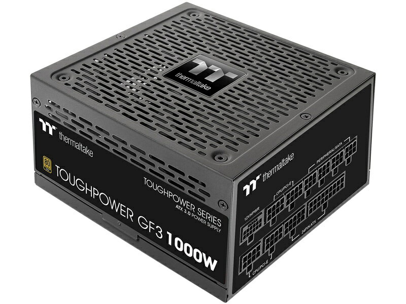 楽天PC＆家電《CaravanYU 楽天市場店》【送料無料】Thermaltake PS-TPD-1000FNFAGJ-4 電源ユニット TOUGHPOWER GF3 1000W PCI Gen5.0 -GOLD-【在庫目安:お取り寄せ】