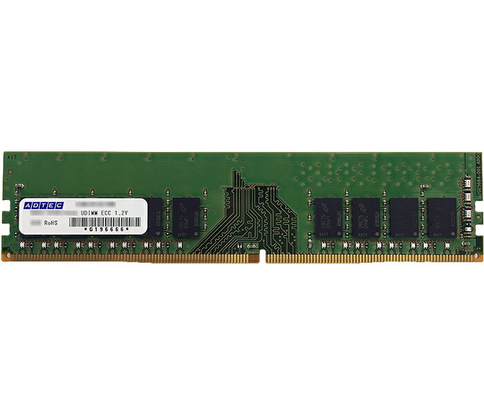 【送料無料】アドテック ADS2666D-E16GDB DDR4-2666 UDIMM ECC 16GB 2Rx8【在庫目安:お取り寄せ】