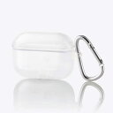 ELECOM AVA-AP2UC2CR AirPods Pro対応アクセサリ/ ソフトケース/ カラビナ付/ クリア【在庫目安:お取り寄せ】(2)